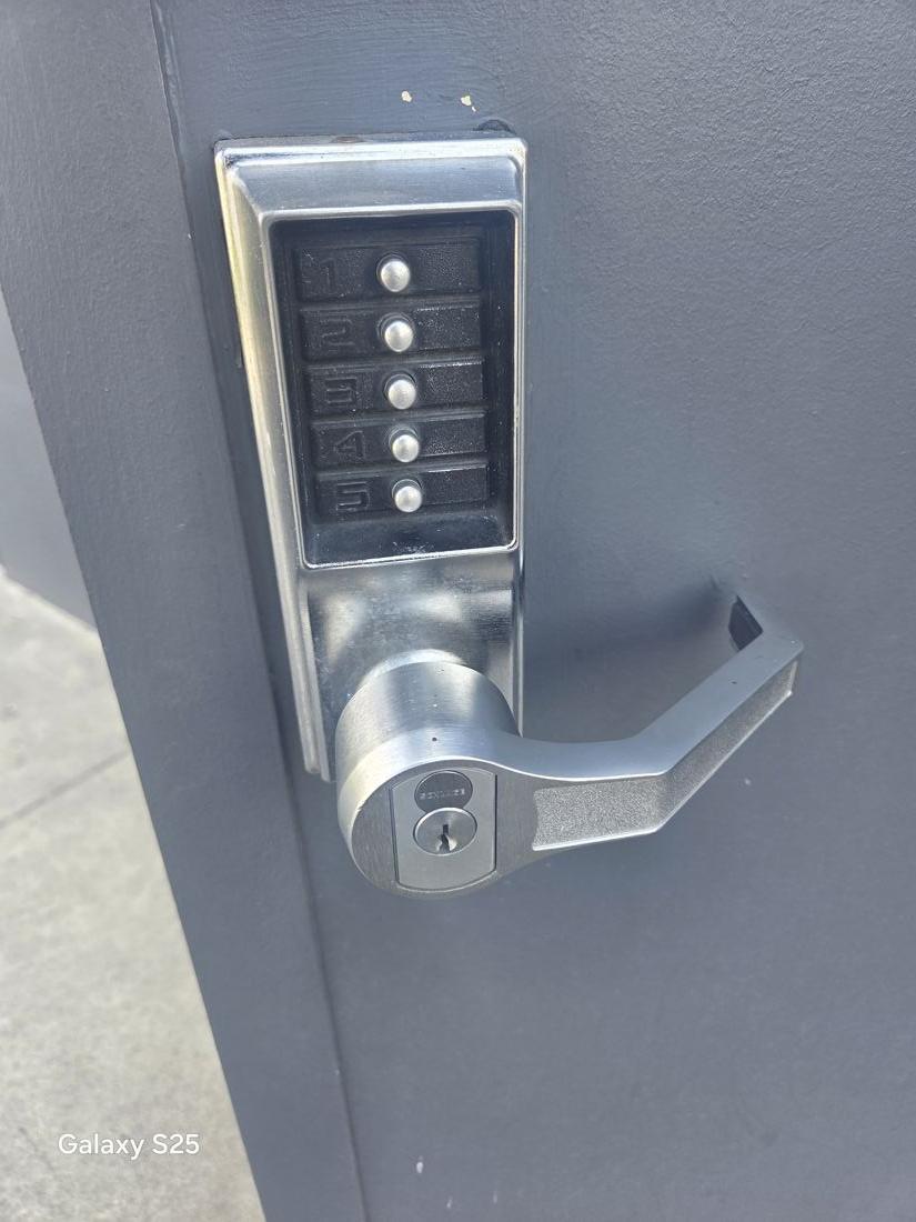 Yale smart lock on a commercial entry
